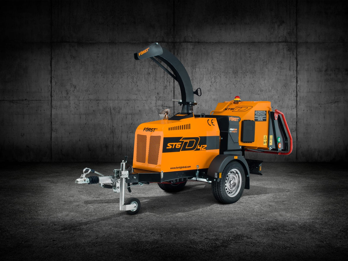 Först ST6D 42 | 6" 42HP Diesel Wheeled Woodchipper Radius Industrial Works