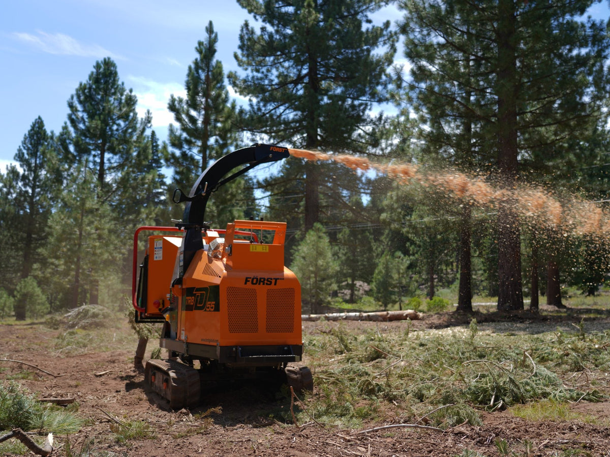 Först TR8D | 8" 55HP Diesel Tracked Woodchipper Radius Industrial Works