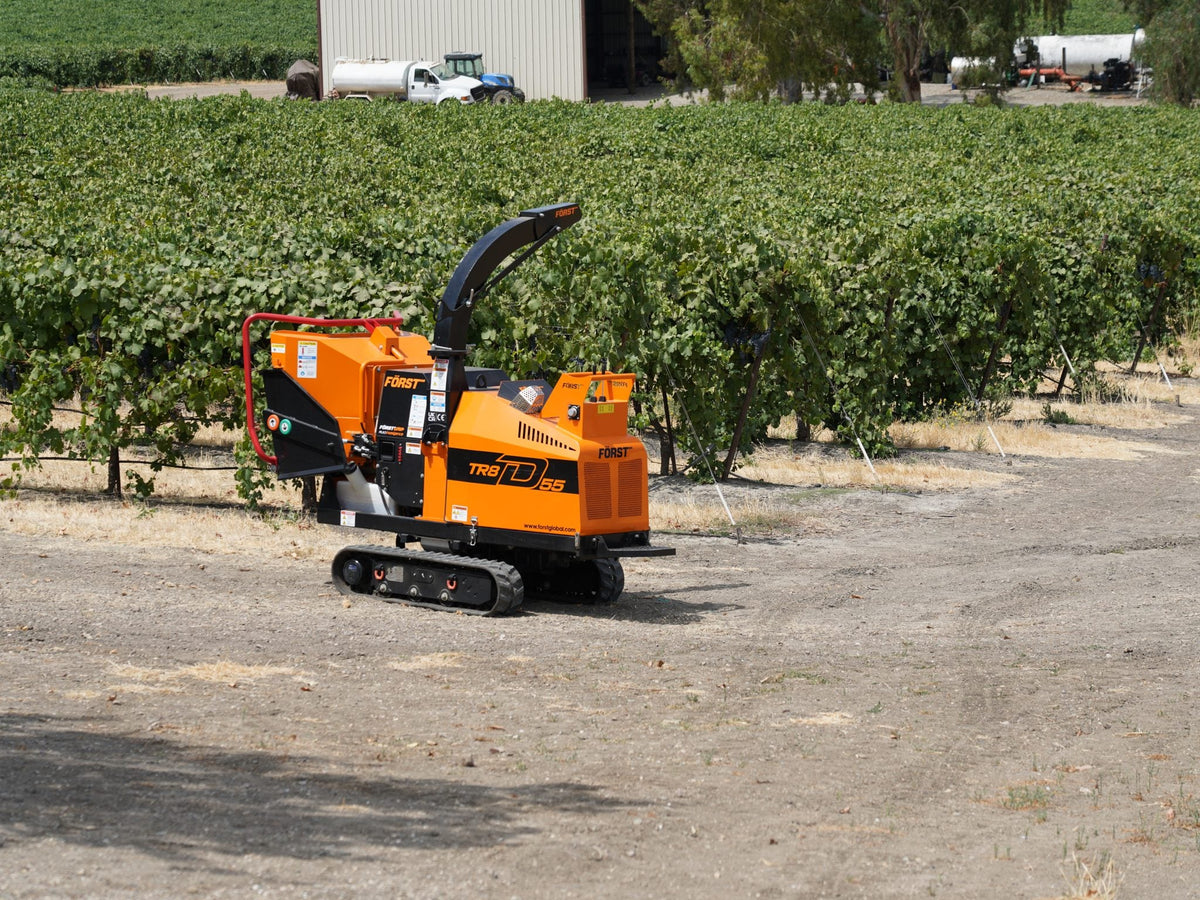 Först TR8D | 8" 55HP Diesel Tracked Woodchipper view 2 Radius Industrial Works