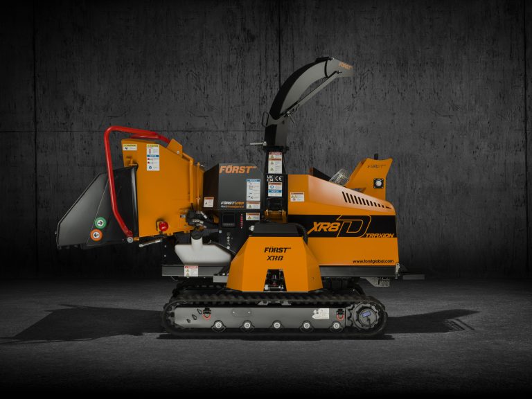 Först XR8D | 8" 55HP Diesel Embankment Tracked Woodchipper view 6 Radius Industrial Works